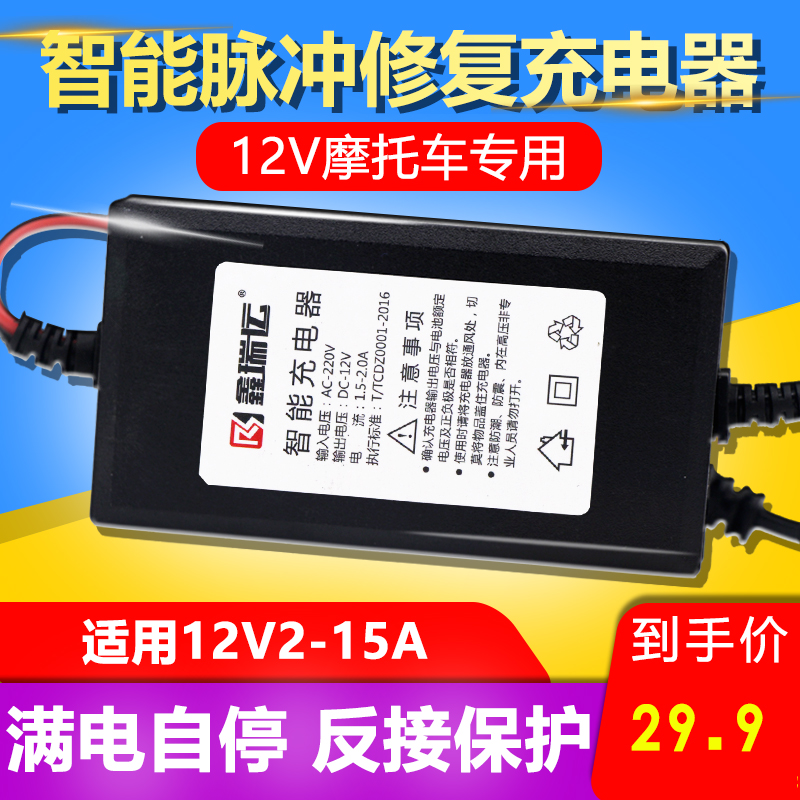 12v locomotive battery charger General vehicle intelligent automatic repair 12 V charger Moelectric storage battery