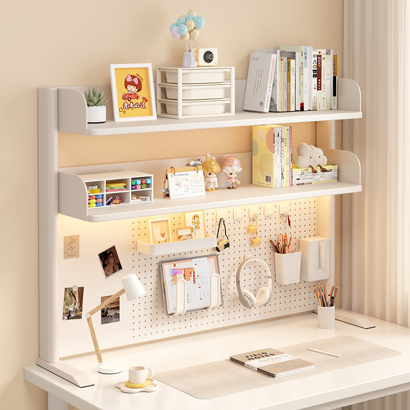 Desk storage rack study table countertop storage rack vertical multi-layer bookshelf desk hole board bookshelf