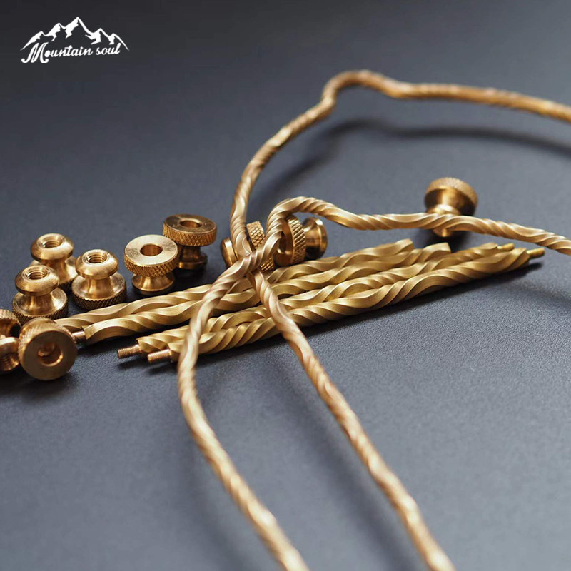 Mountain soul modified petromax HK500 and other camping kerosene gas lamps brass twist ring