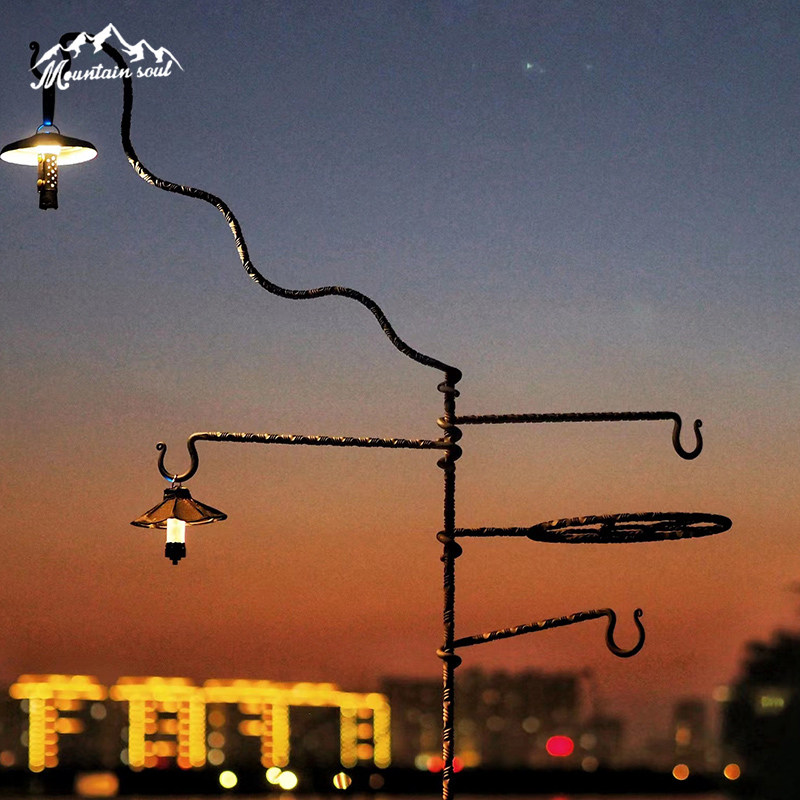 Mountain Soul Hand-forged Outdoor Camping Portable Modular BBQ Fire Rack Set