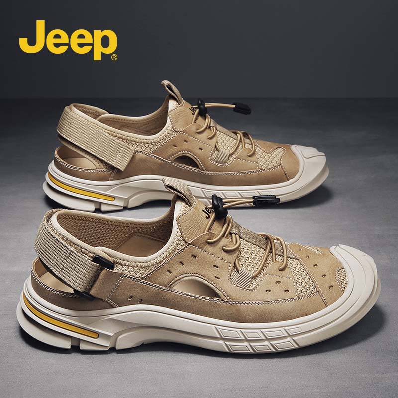 jeep jeep sandals men's 2022 new summer outer wear trend Baotou breathable beach shoes driving shoes
