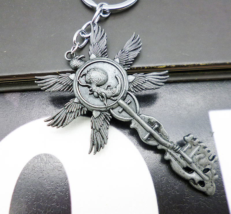 Resident Evil 8 Logo Keychain Game Merchandise Accessory Pendant Cosplay Prop Male Birthday Gift 
