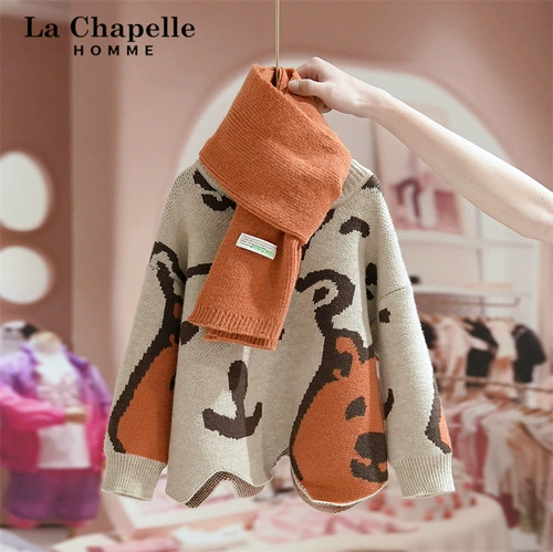 Свитер, демисезонная детская трикотажная рубашка, детская одежда, увеличенная толщина, в западном стиле, семейный стиль