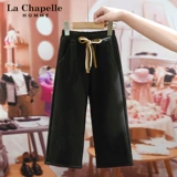 Осенние демисезонные детские флисовые штаны, детская одежда, в западном стиле