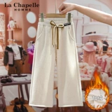 Осенние демисезонные детские флисовые штаны, детская одежда, в западном стиле