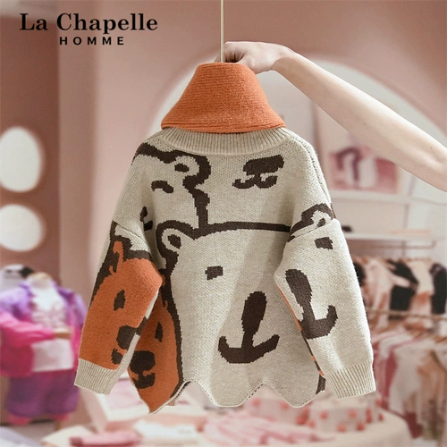 Свитер, демисезонная детская трикотажная рубашка, детская одежда, увеличенная толщина, в западном стиле, семейный стиль