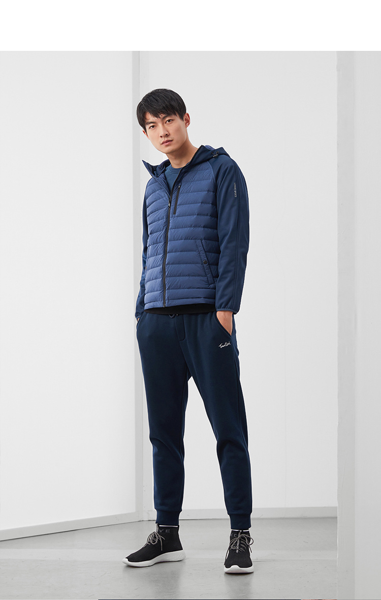HLA/海澜之家 男士时尚拼接羽绒服 90%含绒量 图8