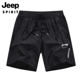 Jeep, мужские спортивные летние тонкие шорты, шелковые быстросохнущие дышащие штаны, для бега