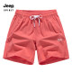 JEEP吉普运动休闲短裤男2024新款夏季冰丝速干裤健身跑步三四分裤