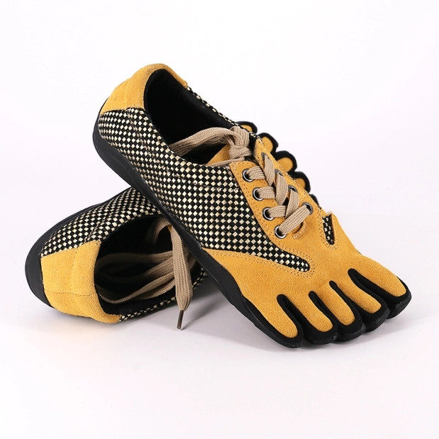 Five-finger shoes men's soft bottom non-slip outdoor fitness sports shoes running shoes mountaineering climbing shoes split toe corrective shoes