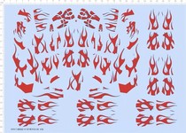 Transformers 5 The Last Knight Optimus Prime Flame Universal Pattern Special Water Sticker (68061U)