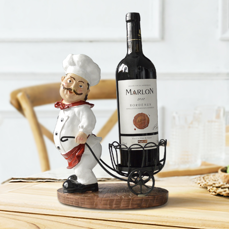 Eurostyle Red Wine Shelf Decoration Swing Accessories Creative Genguan Wine Cabinet Wine Bottle Rack Table Containing Food Shooting Props