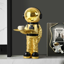 Astronaut astronaut on floor large swing piece living room TV cabinet Xuanguan light extravagant and soft decoration Joe relocating new residence gift