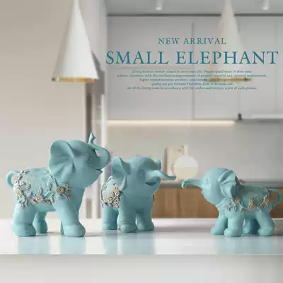 European-style elephant wedding gift home Fortune ornaments creative porch wine cabinet Bo ancient frame decoration craft gift decoration decoration