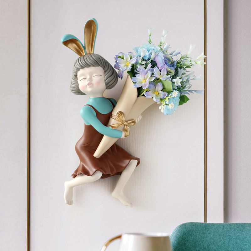 Light Extravagant Living Room Wall Decoration Sofa TV Background Wall Hanging Decoration Brief Modern Genguan Wall Hanging Flower Adornment Pendant