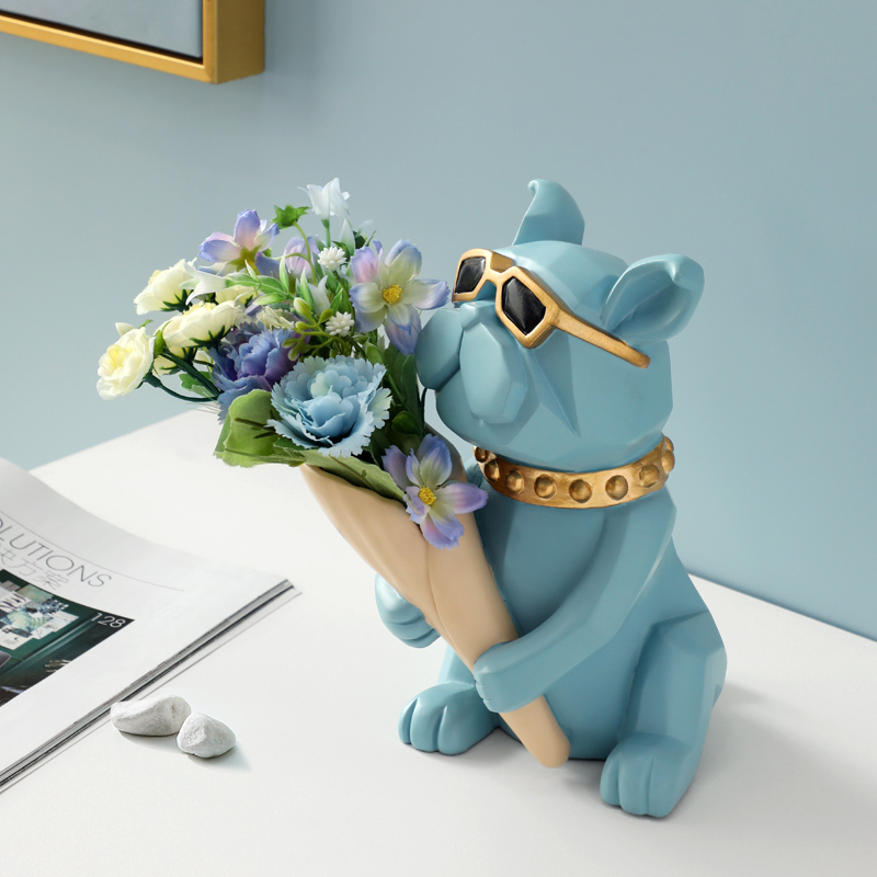 Xuan Guan Tricks Money Laws Fighting Pendulum Piece Creative Light Extravagant Living Room Flower Arrangement TV Cabinet Wine Cabinet Vase Adornment Wedding Gifts