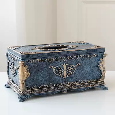 European tissue box ornaments household decorations living room coffee table bedroom bedside creative extraction sanitary paper box table sanitary carton