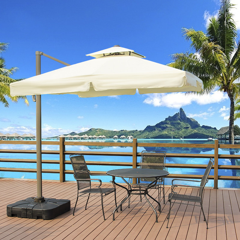 Outdoor beach umbrellas open air balcony umbrella villa garden Rome umbrella outdoor beach umbrellas commercial quadrilateral Roman umbrella