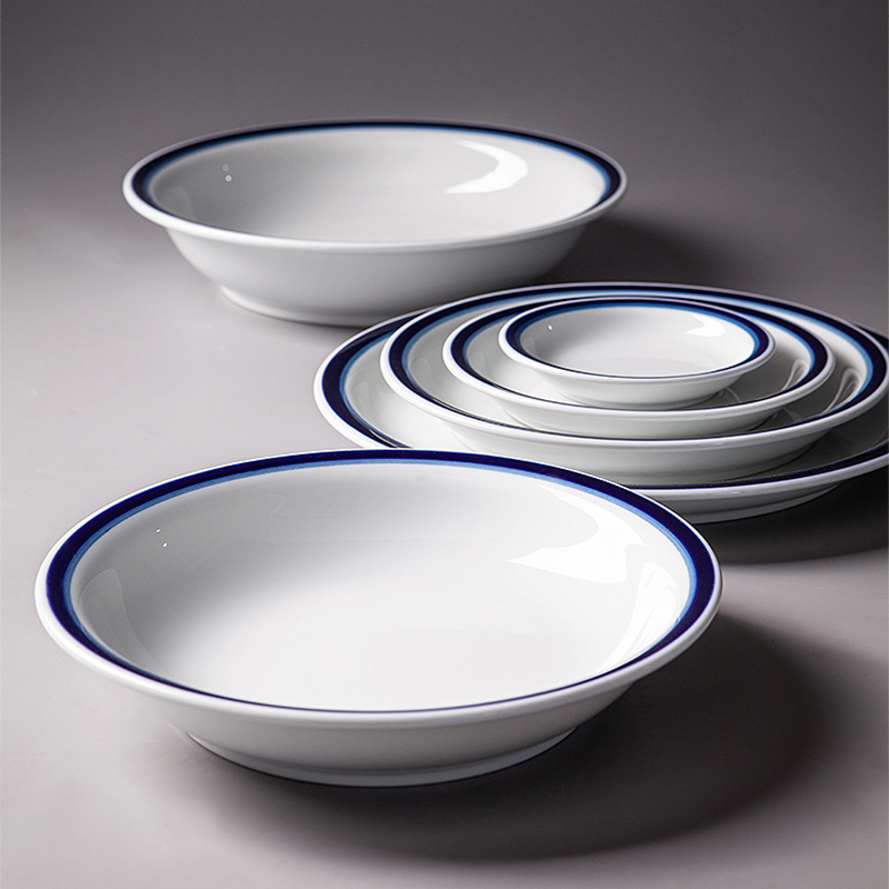 Japanese Imported Hakusan Pottery Bold High-End Ceramic Tableware Household Plates Lead-Free Hand-Painted Tengusa Ceramic Stone Round Plates Japanese Imported Hakusan Pottery Bold High-End Ceramic Tableware Household Plates Lead-Free Hand-Painted Tengusa Ceramic Stone Round Plates