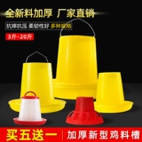 Куриная утка с курицей, пьет бочко