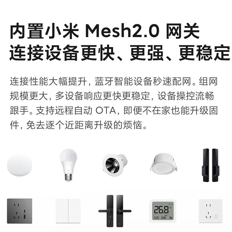 Xiaomi Smart Central Control Screen, Whole-House Smart Device Linkage and Coordination, Voice Control, Touch Control, Xiaoai Bluetooth Mesh 2.0