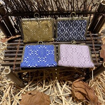 Hunan non-beachwear] Yee-Dong Jin weaseling pure handmade Dong Jinka bag zero wallet four-color anise flower peach flower pattern