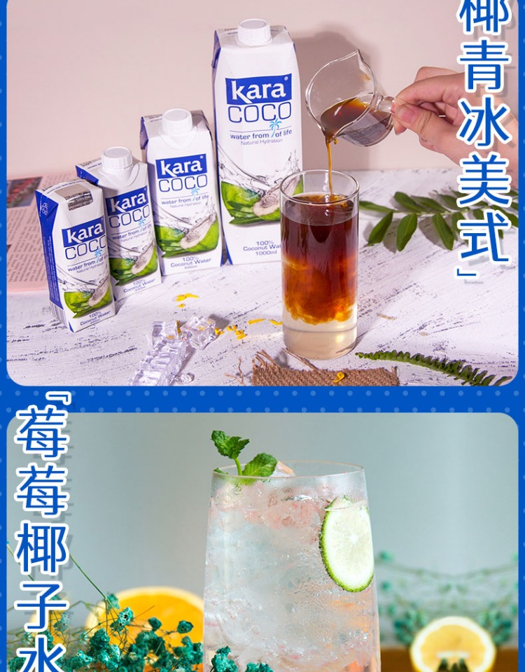 【KaraCoco】进口青椰果汁椰子水250ml*12