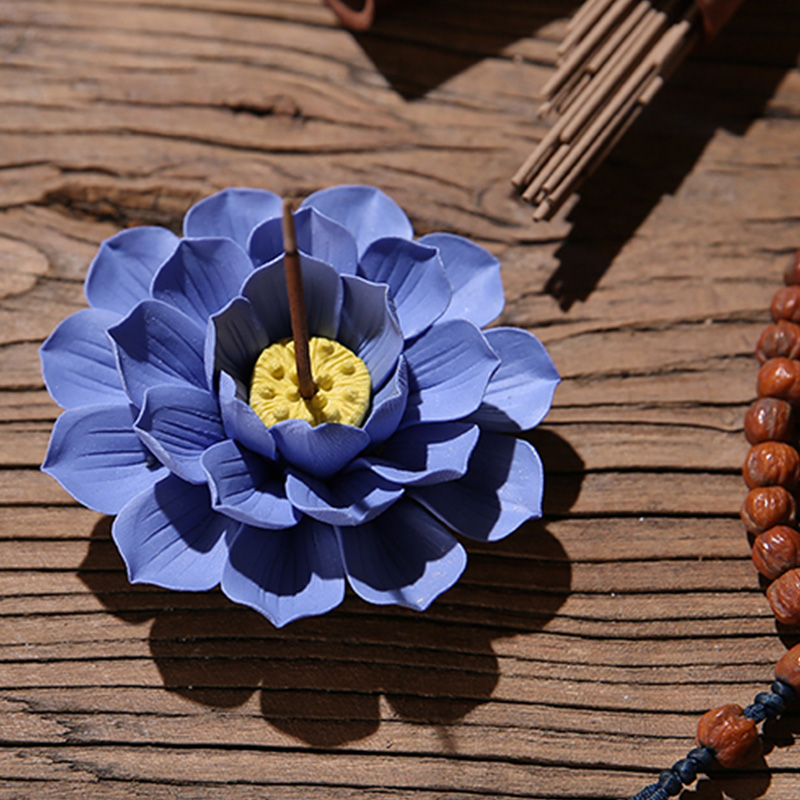 Sanshan Hall Handmade Lotus Flower Tea Spotting Piece Creative Lotus Wire Incense Stick incense Incense Stove Boutique Tea Mat Tea Accessories