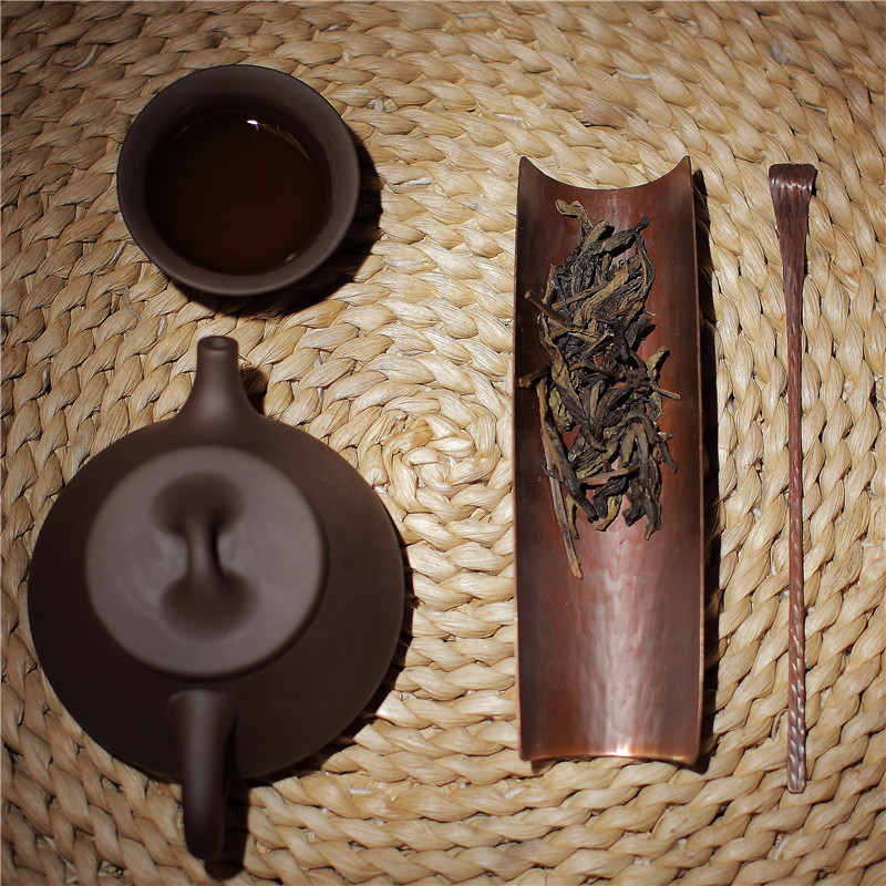 Sanshan Hall Hand Hammer Red Copper Tea Side Tea With Teaspoon Tea Spoon Tea Shovel Tea Spade Accessories Utilita Tea tea