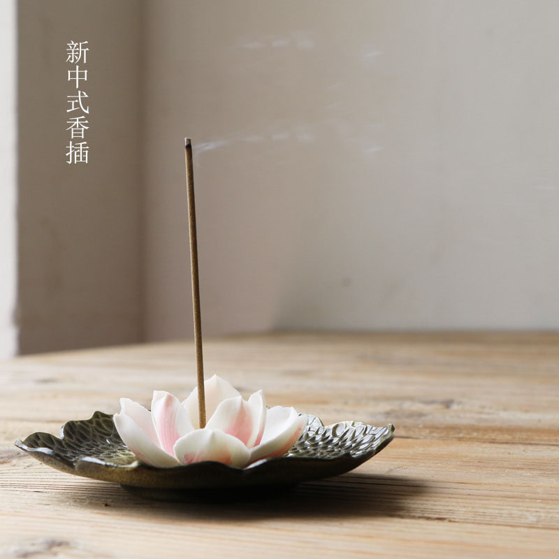 Pure Handcrafted Lotus Hualien Flower Tea Swing Piece Personality Zen tea Play with ceramic thread Aroma Inserts Cute Tea Treasure Boutique small number