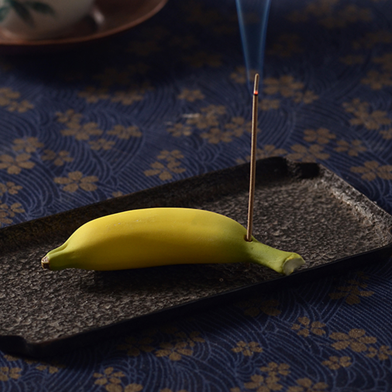 Handmade Ceramic Banana Scents Inserts Tea Spotting Pieces Boutique Zen tea Road Fruit Merchants Creativity Tea Pampo Tea Tray Decorations