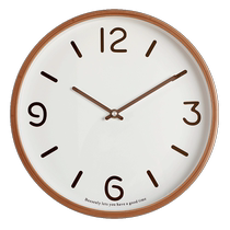 Brelog Cream Wind Style Style Hang Clos Closs Home Rom Home Fome Fashing Minimis Perforated wall saving Wall Clock Nor