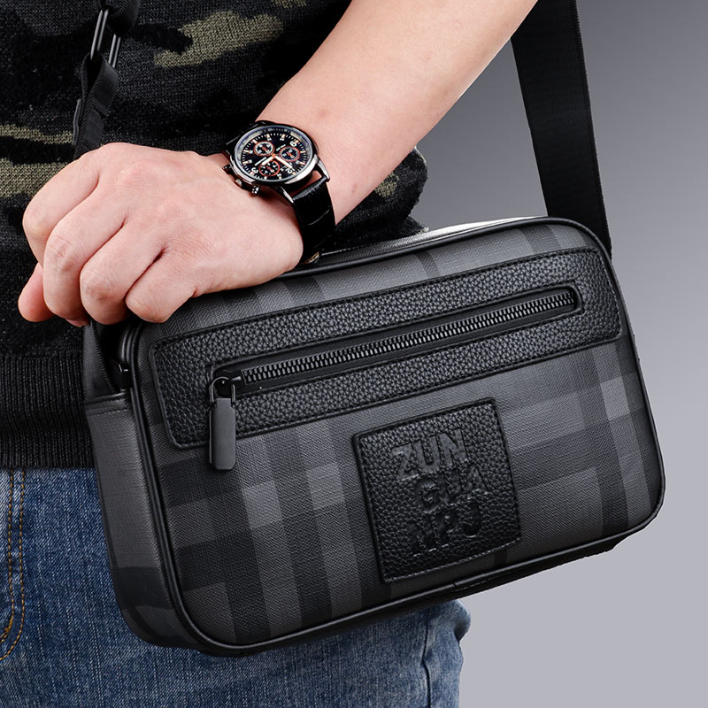Single shoulder bag male bag bag male plate banner large capacity Han edition small backpack men business leisure wave