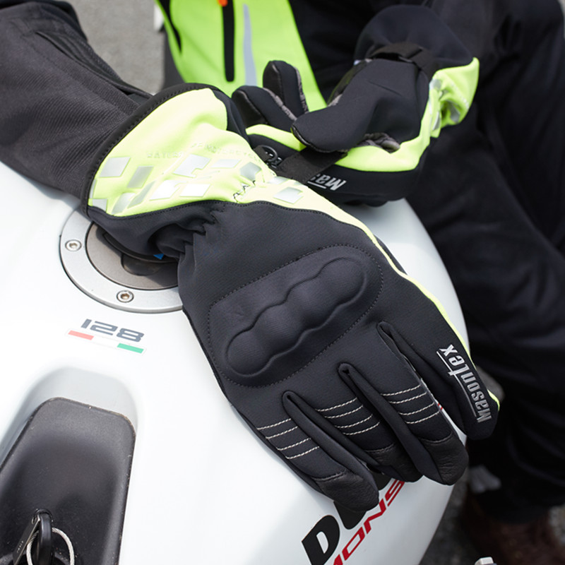 Mojus motorcycle riding gloves warm locomotive anti-fall men and women knights waterproof autumn and winter cold-proof gloves