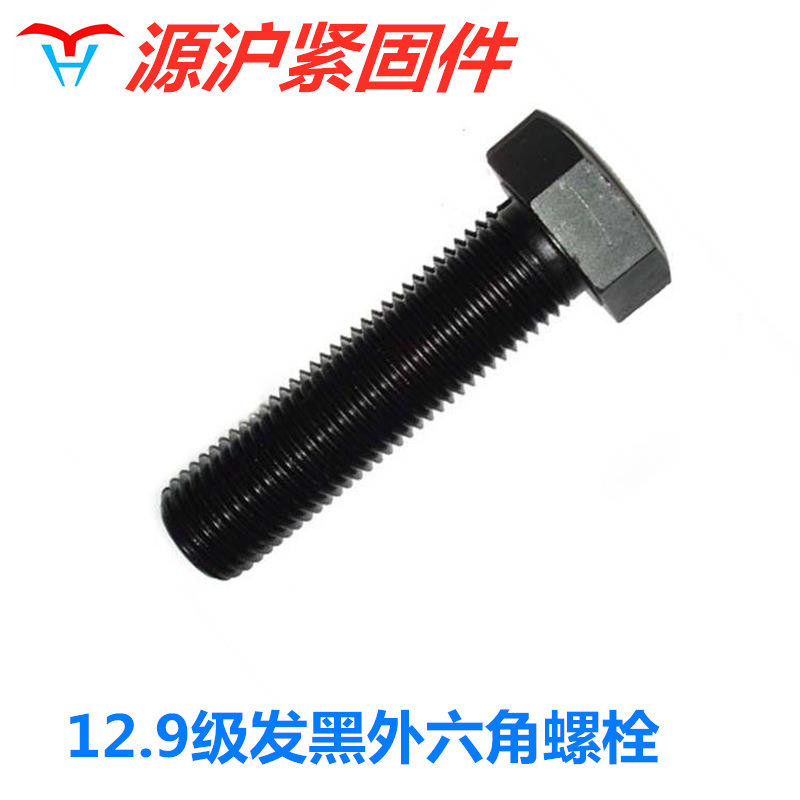 12 9 level hexagonal bolt Ultra-long screw Alloy steel bolt High strength screw M6*10-100mm