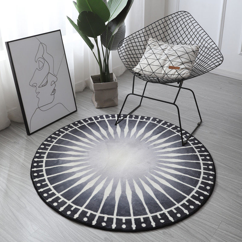 Morocco Nordic Living Round Carpet Bedroom full of simple modern in wind household chair swing chair mat