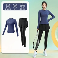 Синий лонгслив, комплект