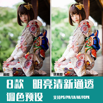 LR preset PS bright fresh ins baby portrait indoor permeable FCPX mobile phone APP filter mirror PR toning LUT