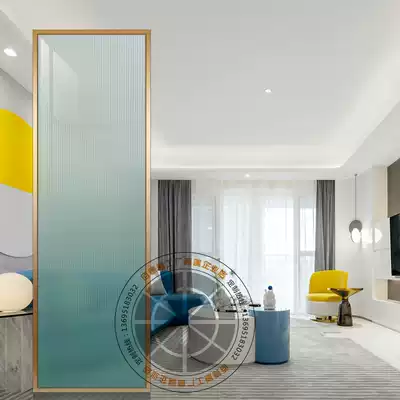 Changhong glass partition color minimalist light luxury modern home living room makeup room screen small apartment Net red hot