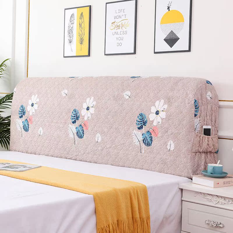  Solid wood headboard Bujo headboard cover leather beds 1 8m1 5 m Universal protective sheath Eutype minimalist Hyundai