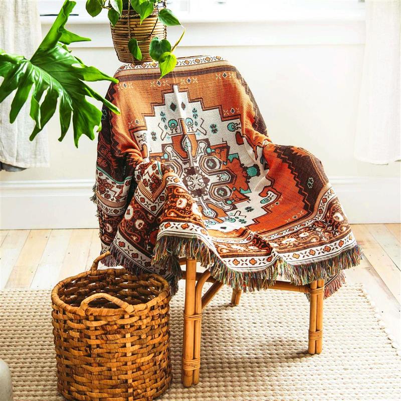 Camping Blanket, Thread Blanket, Sofa Blanket, Bohemian Blanket, Outdoor Trunk Blanket, Stall Blanket, Nap Blanket, Sofa Throw Blanket