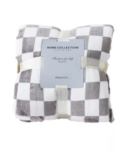 Фланелевые шахматы, коралловое одеяло, простыня, (Трансграничная торговля), подарок на день рождения