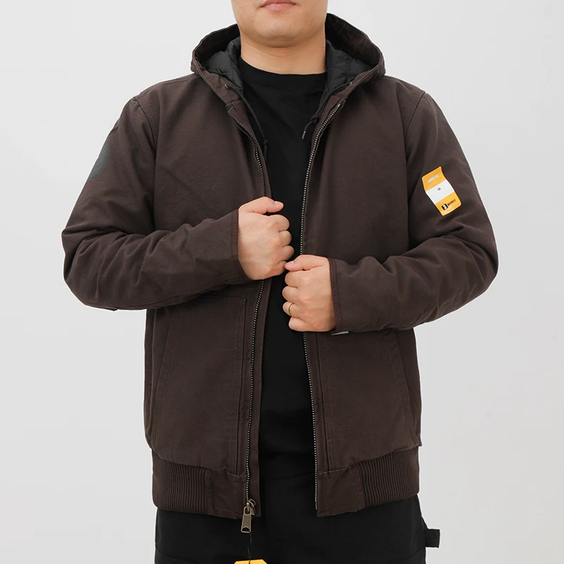 支持鉴定carhartt卡哈特104050 J130男工装连帽夹克宽松外套秋冬