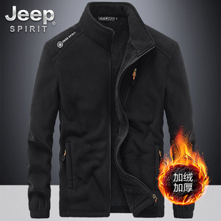 Jeep, джип, мужская демисезонная утепленная куртка, бархатная толстовка