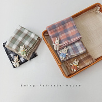 Soft and glutinous rabbit~Childrens scarf baby going out windproof hijab male and female baby triangle scarf spring autumn and winter scarf