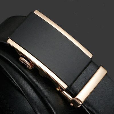 989纹男士真皮包边二层牛皮自动扣皮带