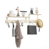 Entrance hook creative clothes hanger wall-mounted home punch-free bag clothes row hook storage rack 3626