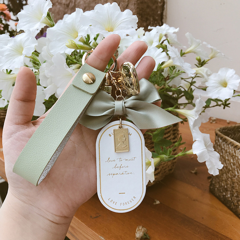 Net red INS upscale creative cute butterfly knot hand rope car key buckle pendant girl gift backpack decoration-Taobao