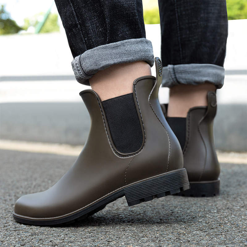 Chelsea Rain Boots for Men 2026 New Model Lightweight Rubber Shoes for Delivery Riders Non-Slip Waterproof Shoes