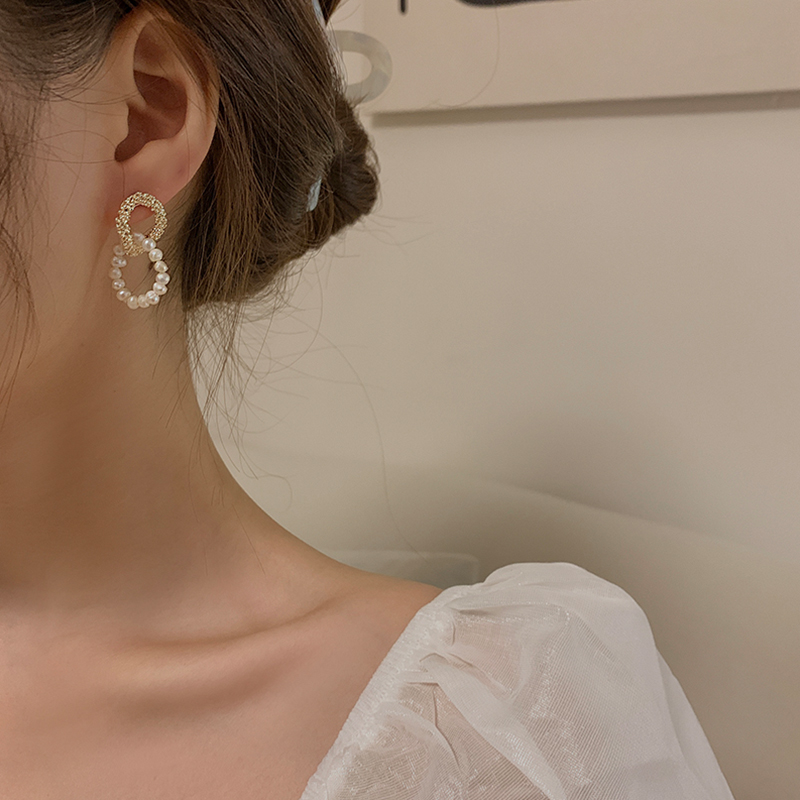 Pearl Earrings 2022 New Temperament Woman Earshot Superior Atmospheric Pure Silver Earrings Design Sense Fashion Earrings